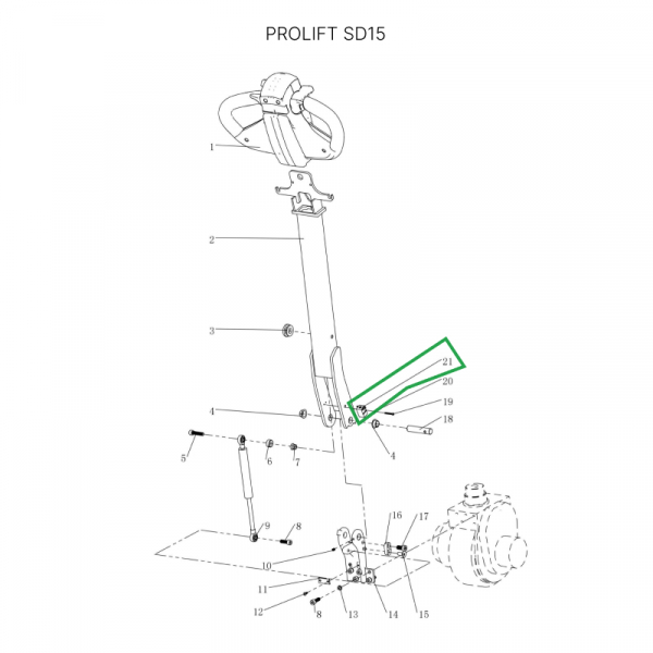 Датчик положения ручки для штабелеров SDR 1-1,2 т, SDR1635, для тележек SD15