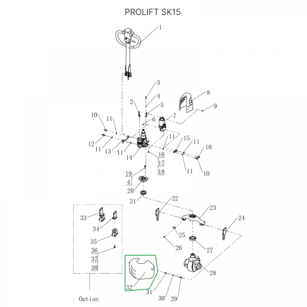 Кожух колеса для тележек SK15