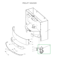 Опорное колесо в сборе с поворотной опорой для штабелеров SDR1536/1545S/1645/1656/2036/2045, SDK HV Market