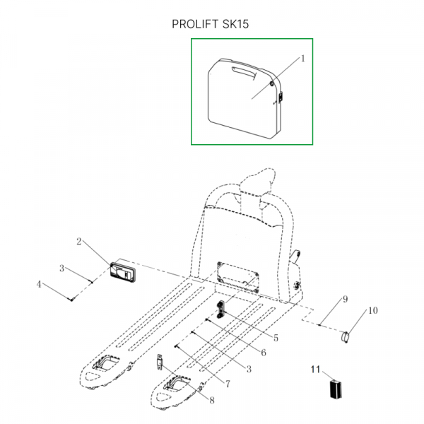 Аккумуляторная батарея 24В 20Ач Li-ion для тележек SD15L/SK15