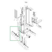 Колесная опора поворотная в сборе для TRV HV Market