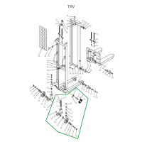 Колесная опора поворотная с тормозом в сборе для TRV HV Market