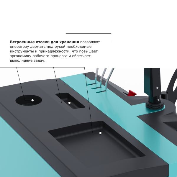 Штабелер с выдвижной мачтой (мини-ричтрак) PROLIFT PRO MRV 1650 li-ion HV Market