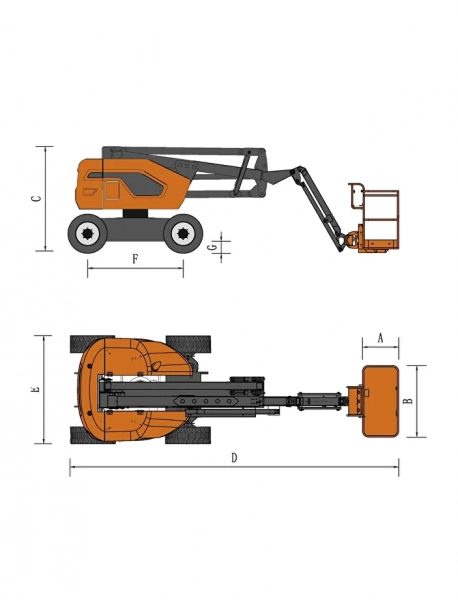 Коленчатый подъемник Skyboom GTZZ-15J HV Market