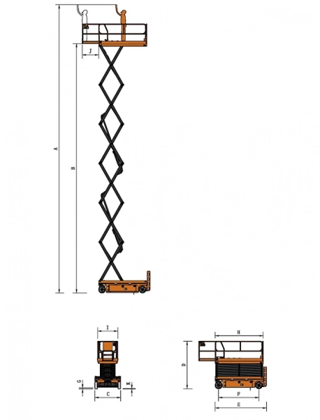 Ножничный подъемник Skyboom SSL-14HD